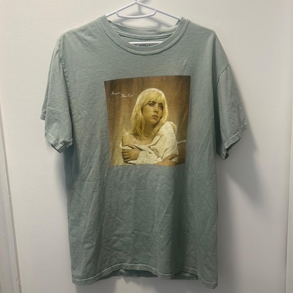 Target - Billie Ellish happier than ever sage green t-shirt